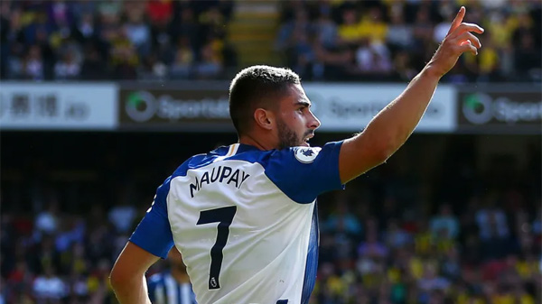 Neal Maupay scored on his Brighton debut in the Albion's 3-0 win over Watford