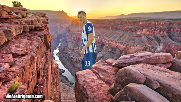 Brighton defender Dan Burn and the Grand Canyon