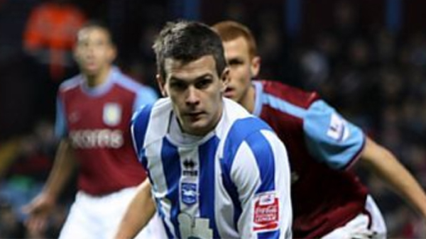 Dean Cox playing for Brighton in the 2009-10 season