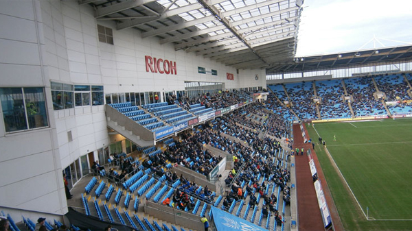Brighton playing at the Ricoh Stadium, Coventry in 2011