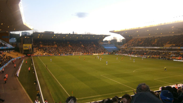Brighton playing away at Wolverhampton Wanderers in November 2012