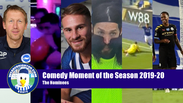 The nominations for Comedy Moment of the Season in our WeAreBrighton.com 2019-20 End of Season Awards