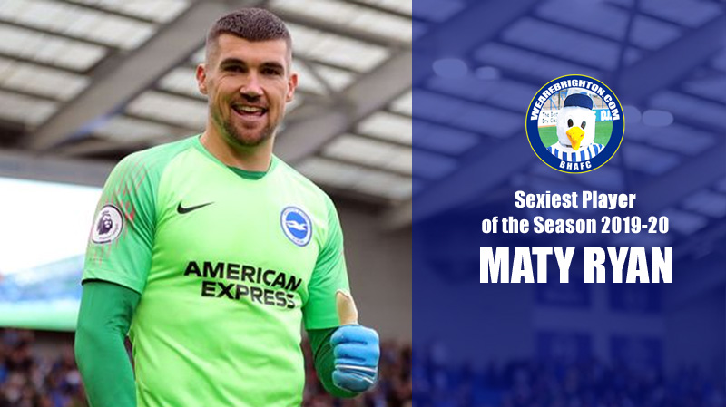 Maty Ryan is the winner of the WeAreBrighton.com Award for Sexiest Player of the Season