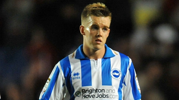 Craig Noone playing for Brighton & Hove Albion