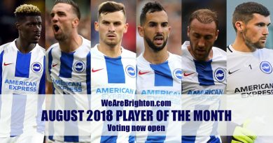 Voting is now open in the WeAreBrighton.com August Player of the Month poll