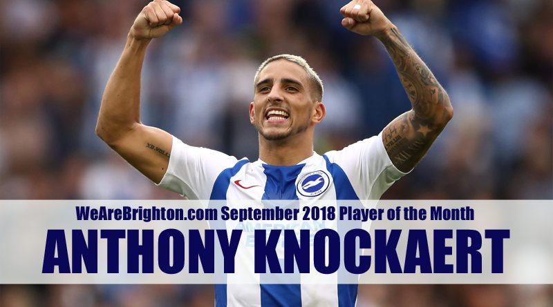Anthony Knockaert is voted as WeAreBrighton.com Player of the Month for September