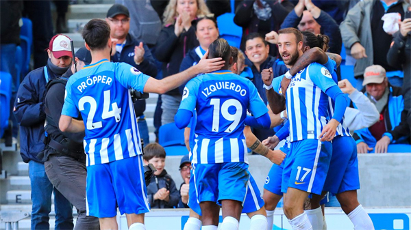 Glenn Murray puts Brighton 2-1 up against Bournemouth on New Year's Day