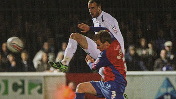 Glenn Murray scores his 20th goal of the 2010-11 season for Brighton away at Dagenham