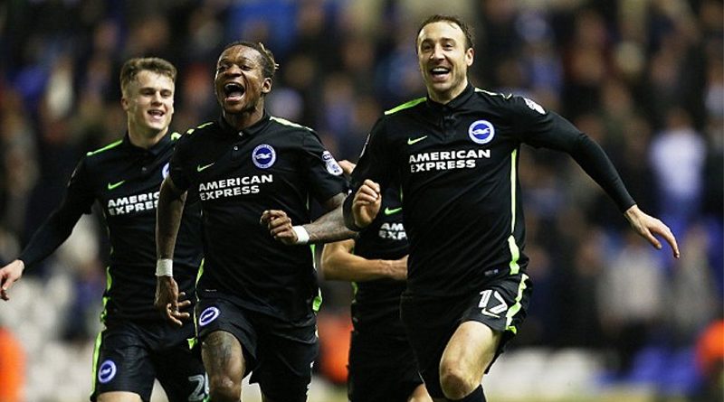 Glenn Murray scores for Brighton away at Birmingham City in December 2016