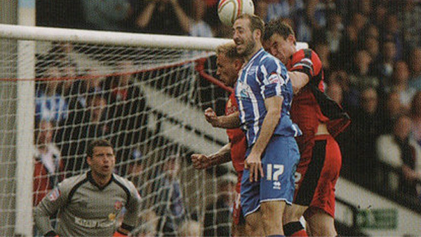 Glenn Murray scores the final goal of his first spell as a Brighton player away at Walsall