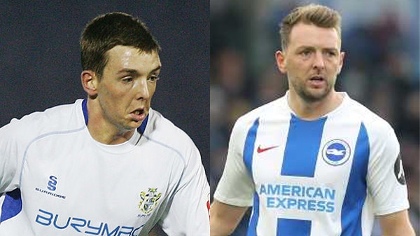 Dale Stephens playing for Bury and Brighton and Hove Albion