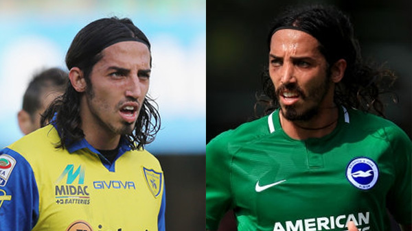 Ezequiel Schelotto playing for Cesena and Brighton and Hove Albion