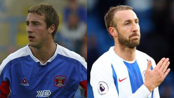 Glenn Murray playing for Carlisle United and Brighton and Hove Albion