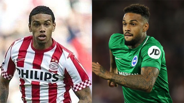 Jurgen Locadia playing for PSV Eindhoven and Brighton and Hove Albion