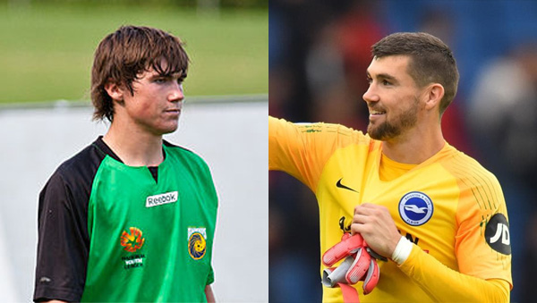 Maty Ryan playing for Central Coast Mariners and Brighton and Hove Albion