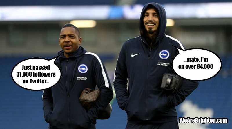 Ezequiel Schelotto and Jose Izquierdo are two of Brighton's most popular players on Twitter