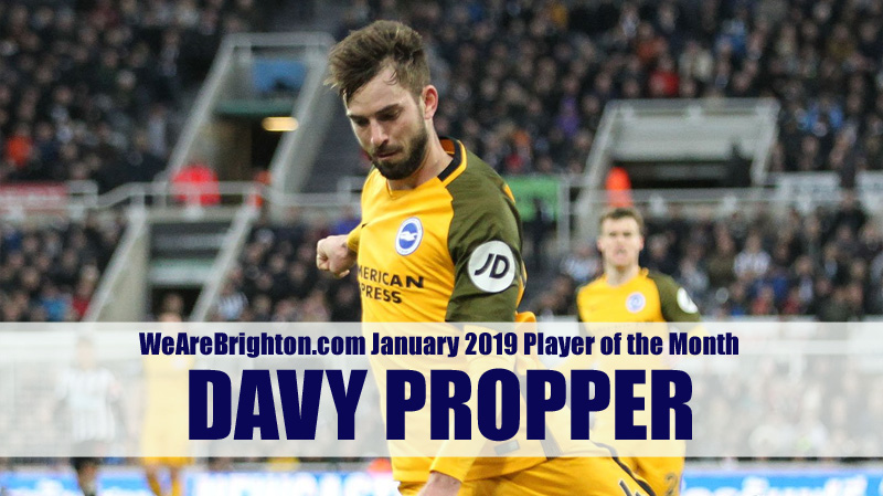 Davy Propper is voted the WeAreBrighton.com Player of the Month for January 2019