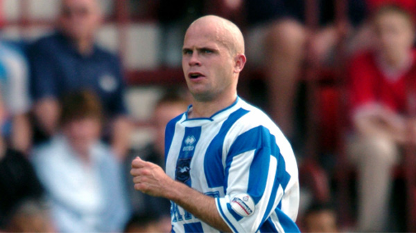 Charlie Oatway playing for Brighton in the 2003-04 season