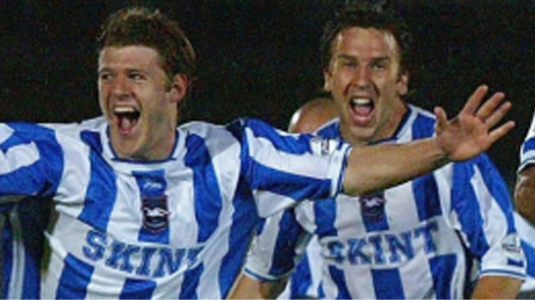 John Piercy playing for Brighton and Hove Albion in 2004