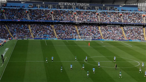Brighton take on Manchester City at the Etihad Stadium in September 2018