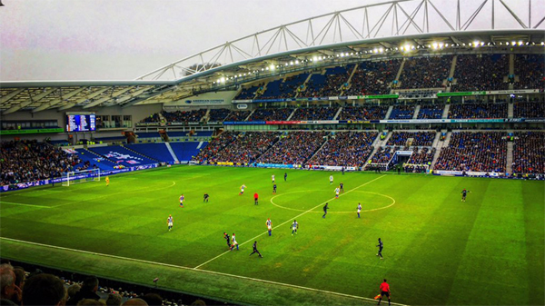 Brighton take on Derby County in the FA Cup Fifth Round at the Amex