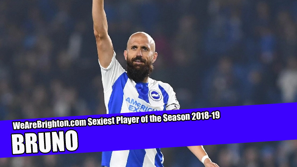 Retiring Brighton captain Bruno has been voted as the Albion's sexiest Player of the Season for 2018-19
