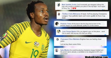 South African football fans on Facebook react to Percy Tau's loan move to Club Brugge