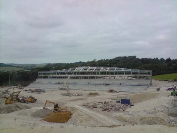 Amex Stadium under construction on August 25th 2009
