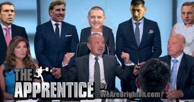 Brighton footballer managers and players in their own version of The Apprentice
