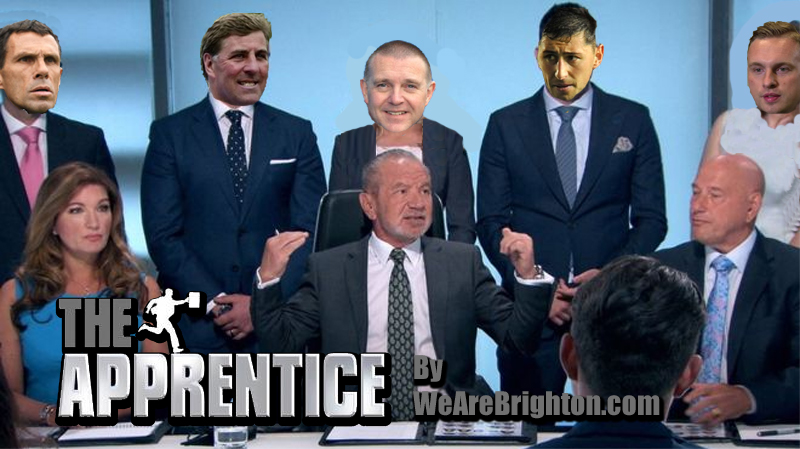 Brighton footballer managers and players in their own version of The Apprentice