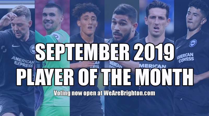 Voting is now open for the WeAreBrighton.com Player of the Month for September2019