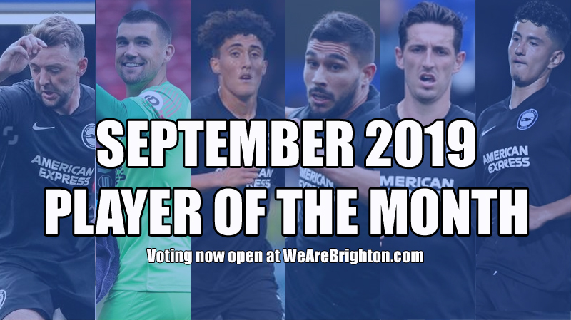 Voting is now open for the WeAreBrighton.com Player of the Month for September2019