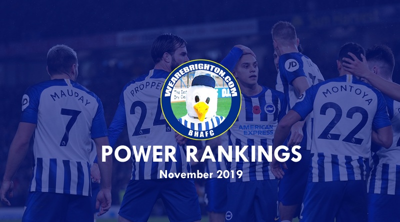 The November edition of the Brighton Power Rankings are out
