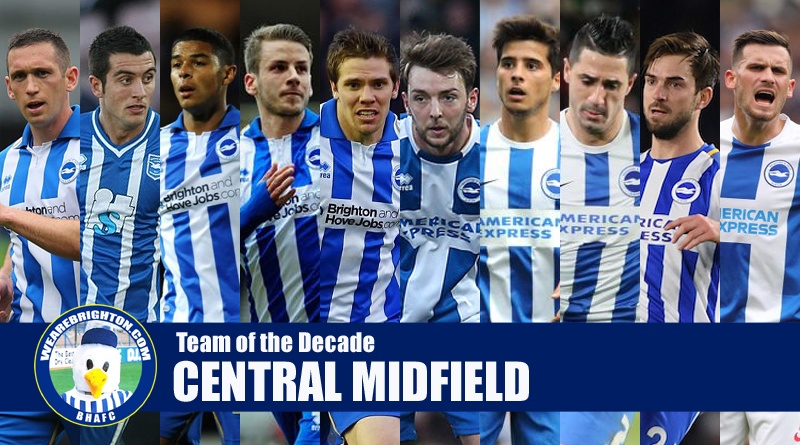 The candidates for central midfield in our Brighton Team of the Decade
