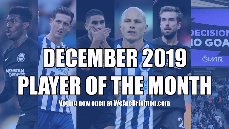 The candidates for Brighton's December Player of the Month