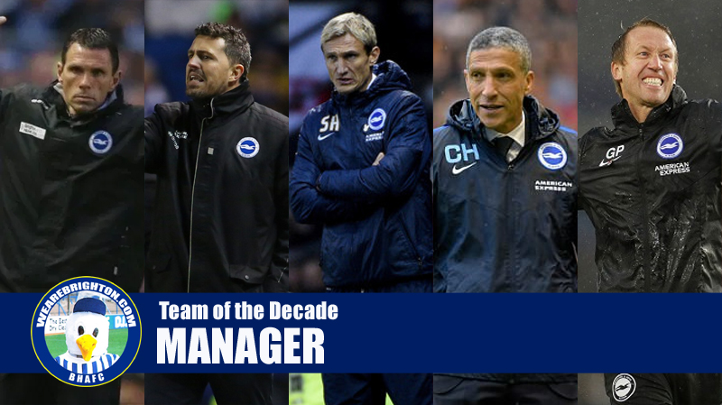 Brighton's five managers of the 2010s