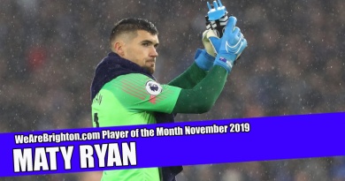 Maty Ryan was voted as the WeAreBrighton.com Player of the Month for November 2019