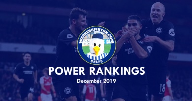 The December edition of the Brighton Power Rankings are out which reveal Brighton's best player this month