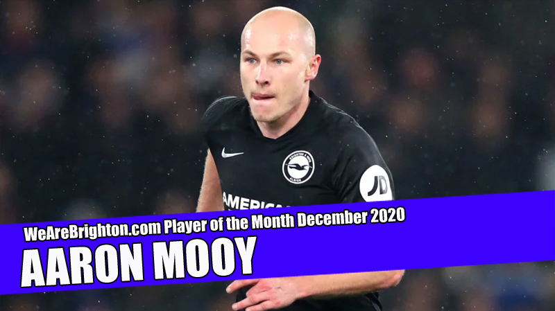 Aaron Mooy has been voted as Brighton and Hove Albion Player of the Month for December 2019