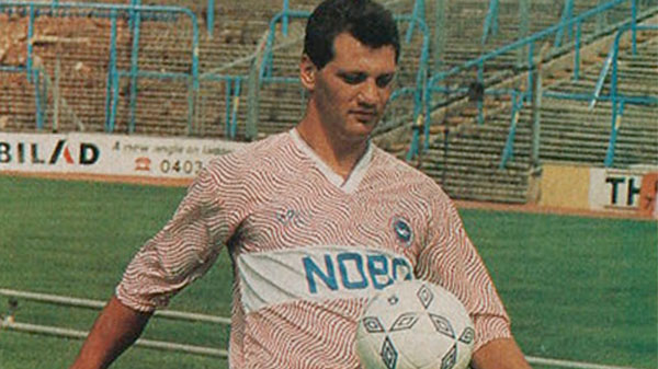 Brighton's famous 1989-91 pink NOBO change kit