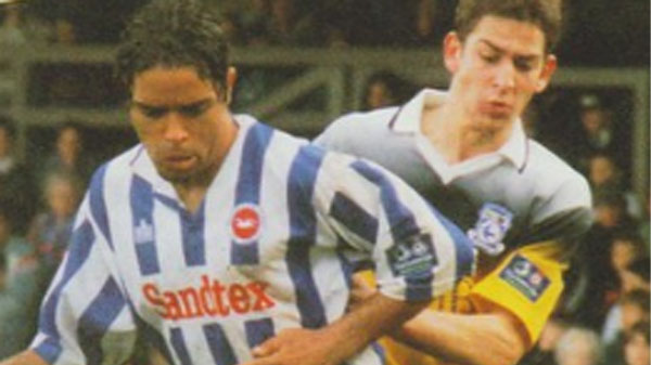 Jeff Minton played for Brighton in the final game of the the 1996-97 season at Hereford