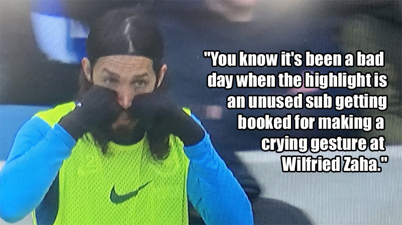Ezequiel Schelotto mocked Wilfried Zaha during Brighton's 1-0 defeat to Crystal Palace