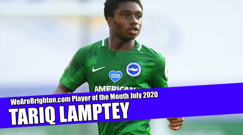 Tariq Lamptey has been voted as our WeAreBrighton.com Brighton Player of the Month for July 2020