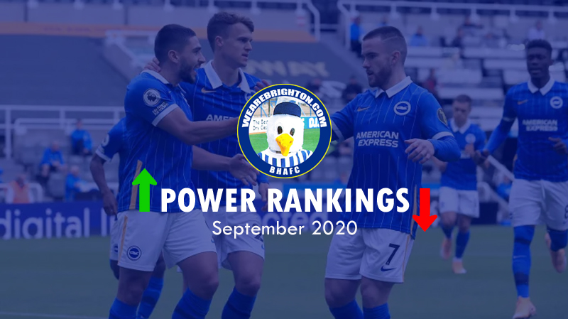 The WAB Power Rankings for September 2020 had Leandro Trossard scored as Brighton & Hove Albion's best player for the month