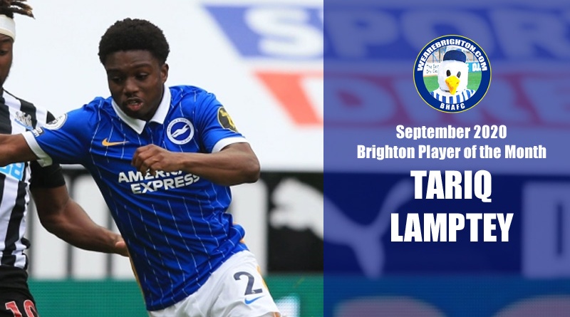 Tariq Lamptey has been voted as our WeAreBrighton.com September 2020 Brighton Player of the Month