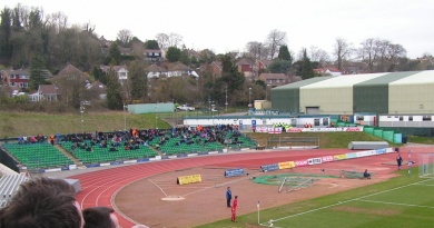 Withdean Stadium's away end was considered the worst stand in the Football League between 2005 and 2011