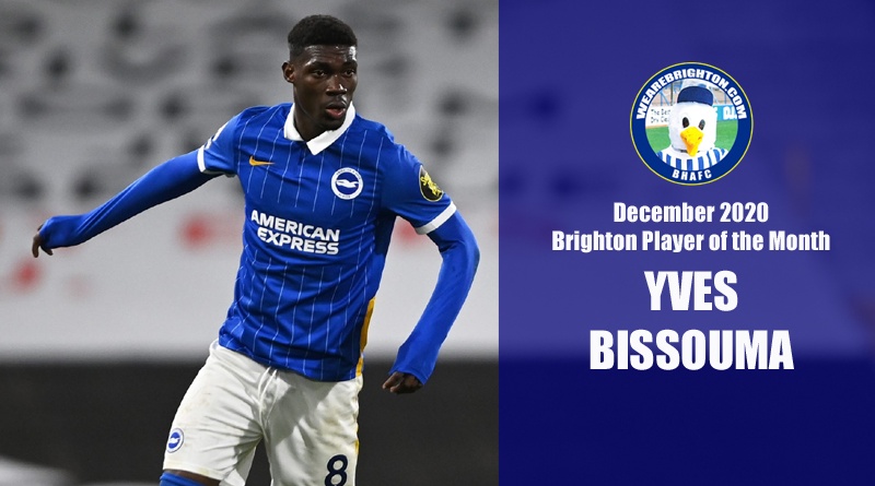 Yves Bissouma has been voted as the WAB Brighton Player of the Month for December 2020
