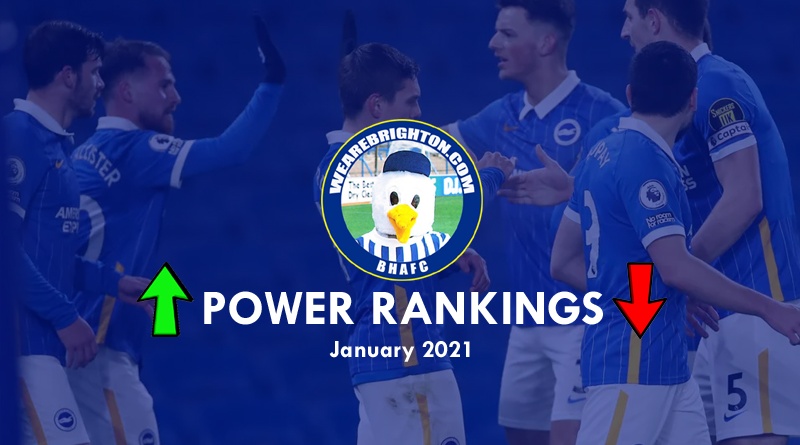 The WAB Power Rankings rate the best Brighton & Hove player in January 2021