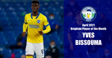 Yves Bissouma has been voted as WAB April 2021 Brighton Player of the Month for April 2021