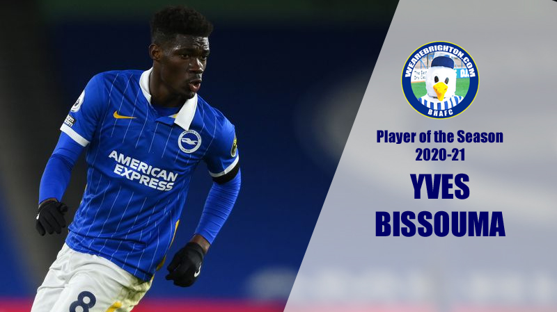 Yves Bissouma has been voted as the WAB Brighton & Hove Albion Player of the Season 2020-21